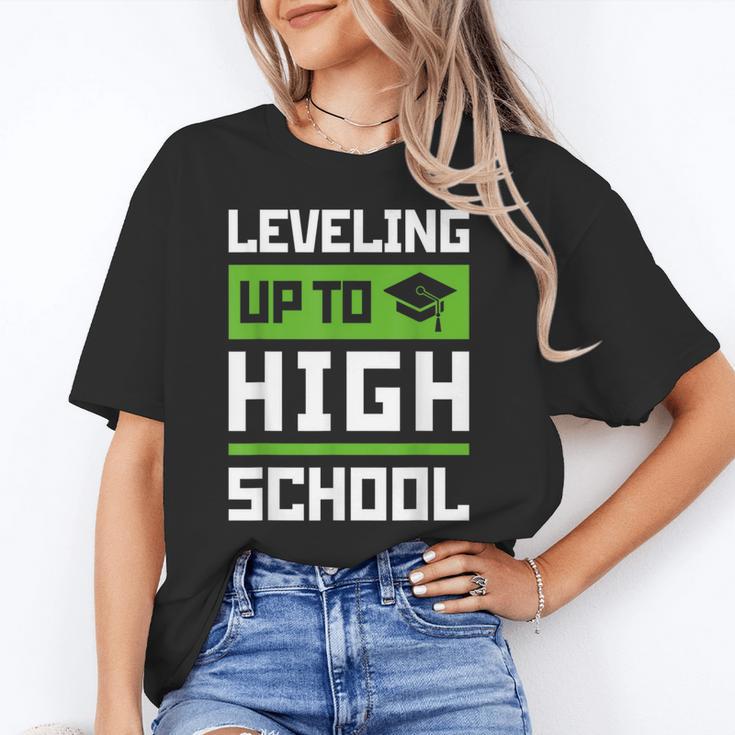 Leveling Up To High School Tee Shirt Gaming Graduation Unisex T-Shirt