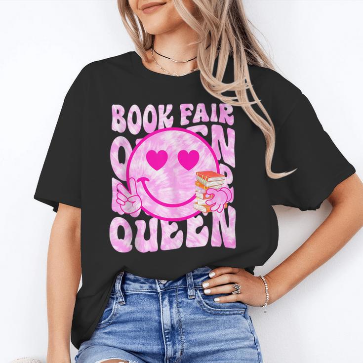 Library Book Fair Queen Vibe Groovy Tie Dye School Reading Unisex T-Shirt Library Book Fair Queen Vibe Groovy Tie Dye School Reading Unisex T-Shirt