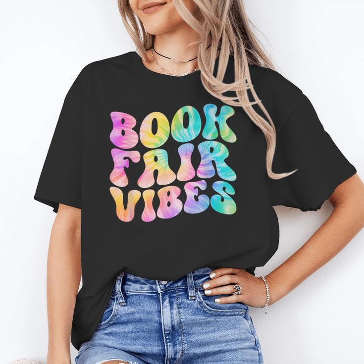 Library Book Fair Vibe Tie Dye School Reading Nostalgic Unisex T-Shirt