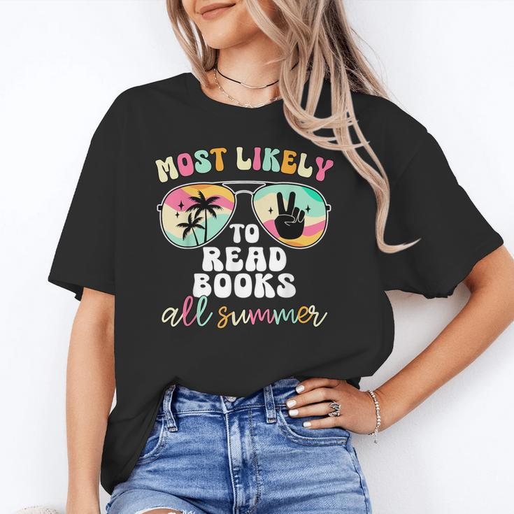 Most Likely To Read Books All Summer Teacher Student Unisex T-Shirt