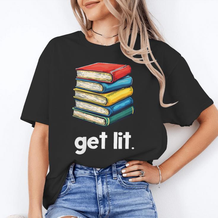 Get Lit With Books Unisex T-Shirt Get Lit With Books Unisex T-Shirt