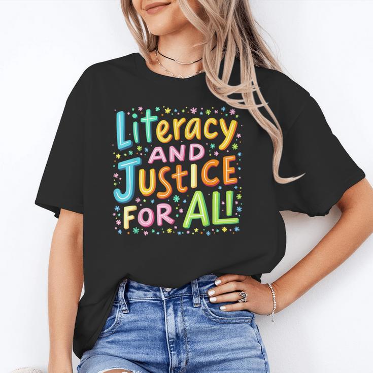 Literacy And Justice For All Protect Banned Books Library Unisex T-Shirt Literacy And Justice For All Protect Banned Books Library Unisex T-Shirt
