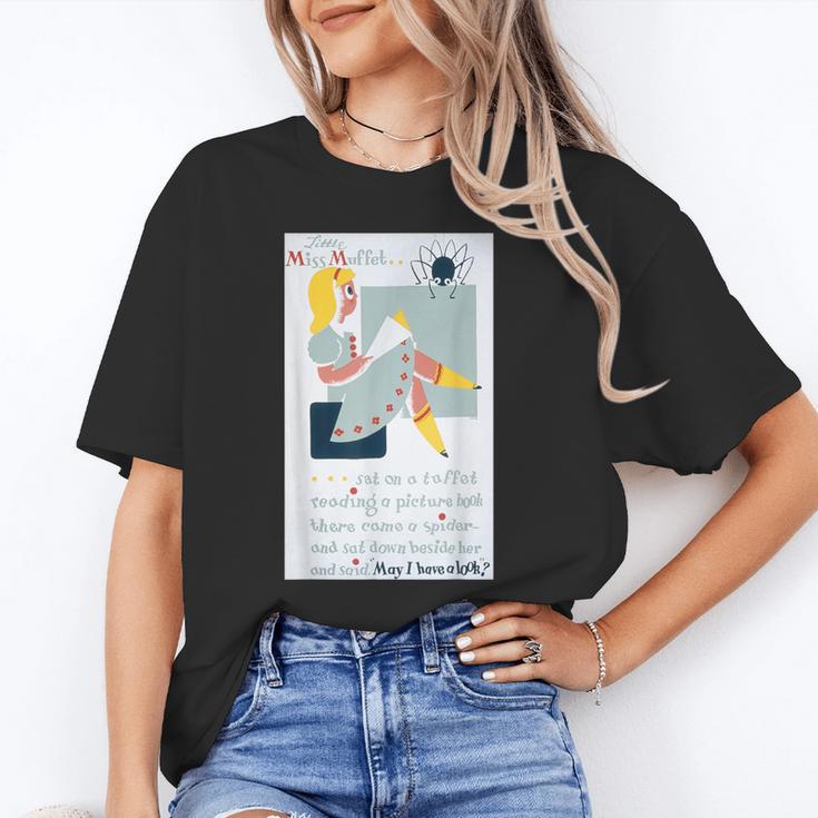Little Miss Muffet Reading a Picture Book Unisex T-Shirt Little Miss Muffet Reading a Picture Book Unisex T-Shirt