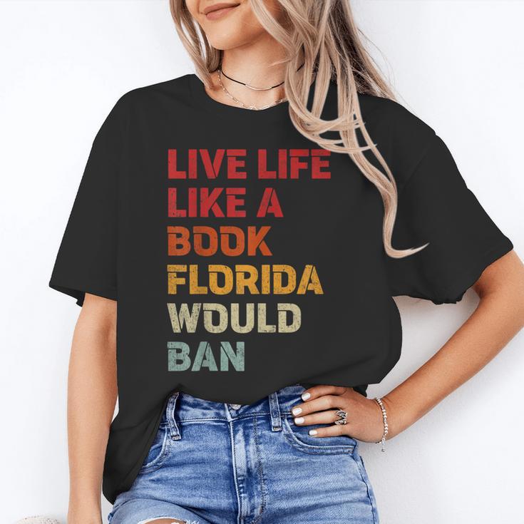 Live Life Like A Book Florida Would Ban Vintage Pride Month Unisex T-Shirt