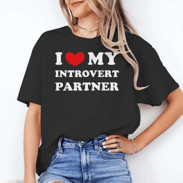 I Love My Introvert Partner I Heart My Introvert Partner Unisex T-Shirt