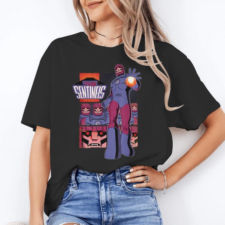 Marvel X-Men '97 Sentinels Vintage Classic Comic Book Panels Unisex T-Shirt
