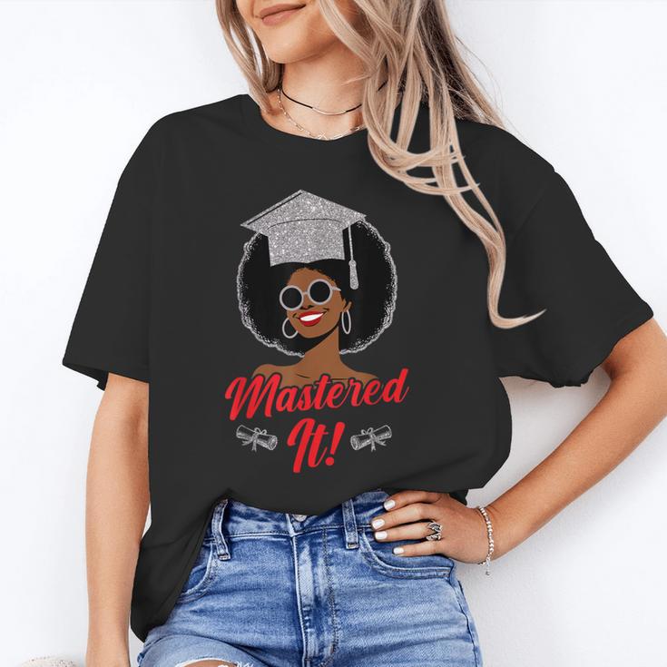 Master Degree Graduation Gifts Black Girl Unisex T-Shirt