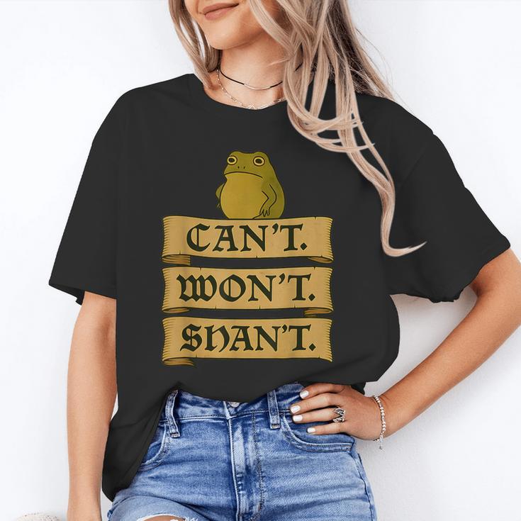 Medieval Frog Meme Sarcastic Introvert Humor Fantasy Unisex T-Shirt