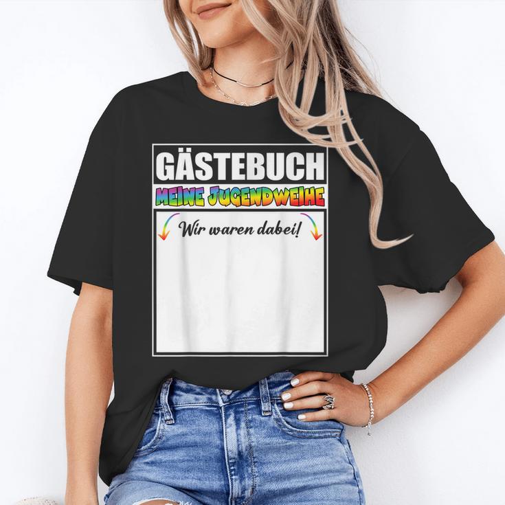 Meine Jugendweihe Guest Book Colourful Wir Waren Dabei MäDchen German Unisex T-Shirt