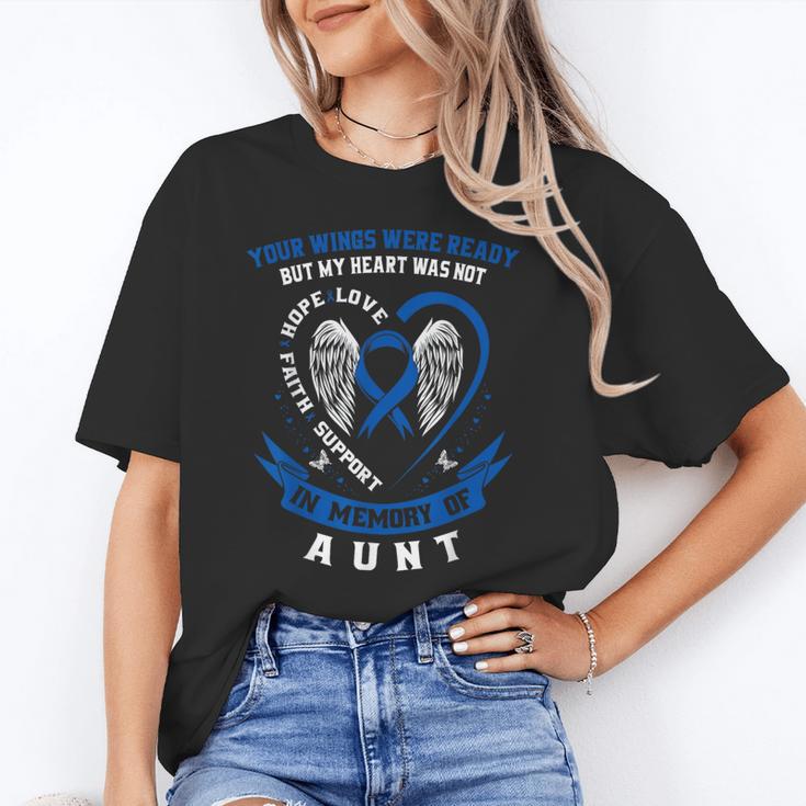 In Memory Of Aunt Colon Cancer Awareness Uplifting Unisex T-Shirt