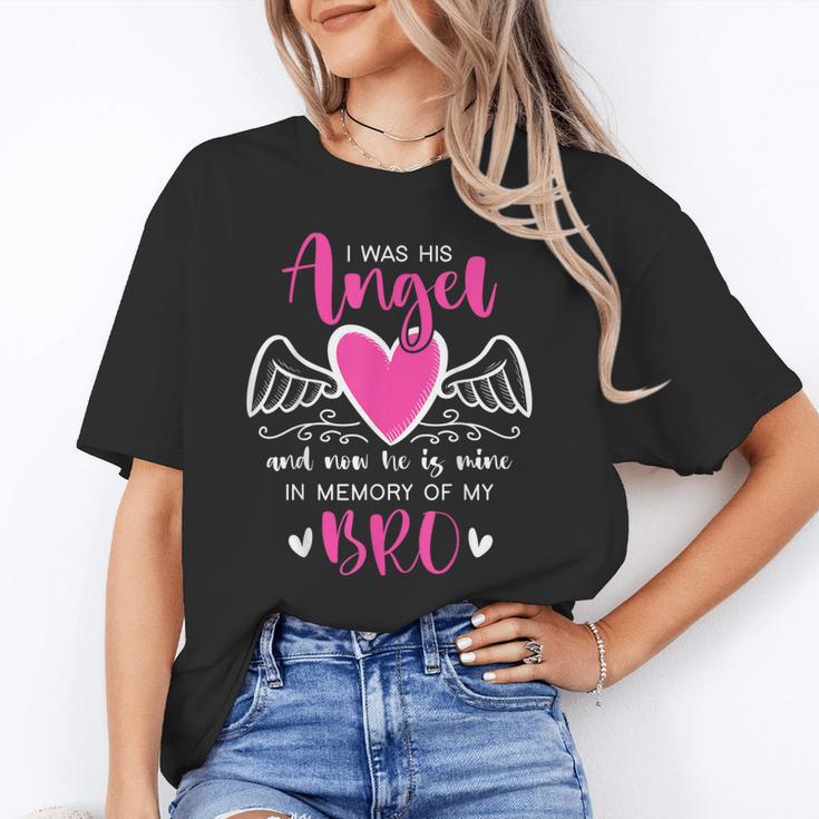 Memory Of My Brother I Was Her Angel Now She Is Mine Heaven Unisex T-Shirt Memory Of My Brother I Was Her Angel Now She Is Mine Heaven Unisex T-Shirt
