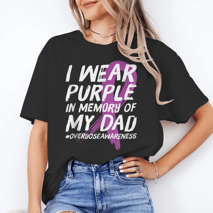 Memory Of Dad Wear Purple Overdose Awareness Unisex T-Shirt Memory Of Dad Wear Purple Overdose Awareness Unisex T-Shirt