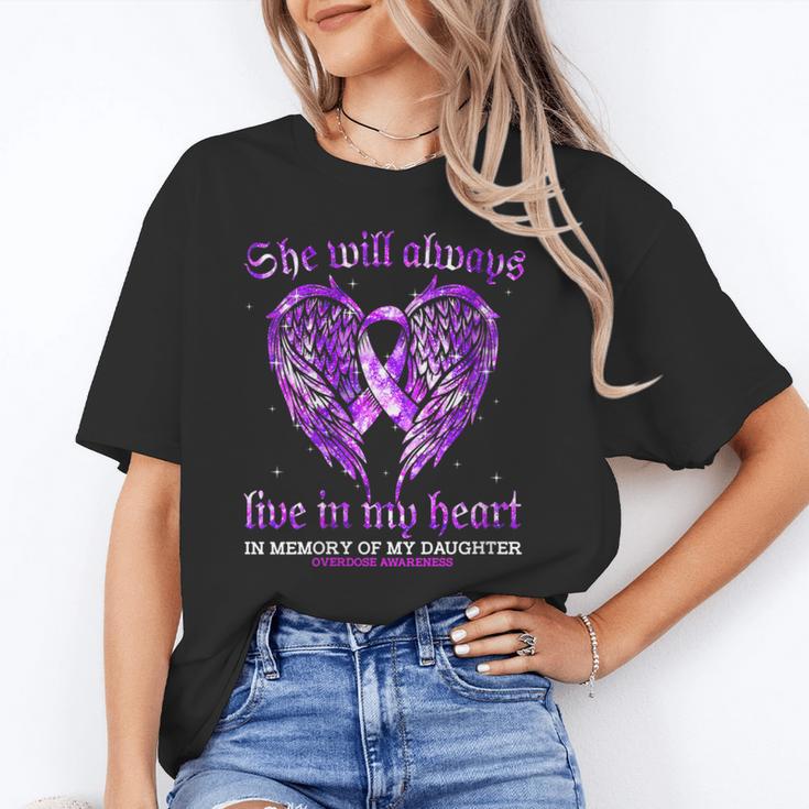 In Memory Of My Daughter Overdose Awareness Angel Wing Unisex T-Shirt In Memory Of My Daughter Overdose Awareness Angel Wing Unisex T-Shirt