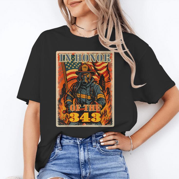 In Memory And Honor We Will Never Forget 343 Firefighters Unisex T-Shirt In Memory And Honor We Will Never Forget 343 Firefighters Unisex T-Shirt