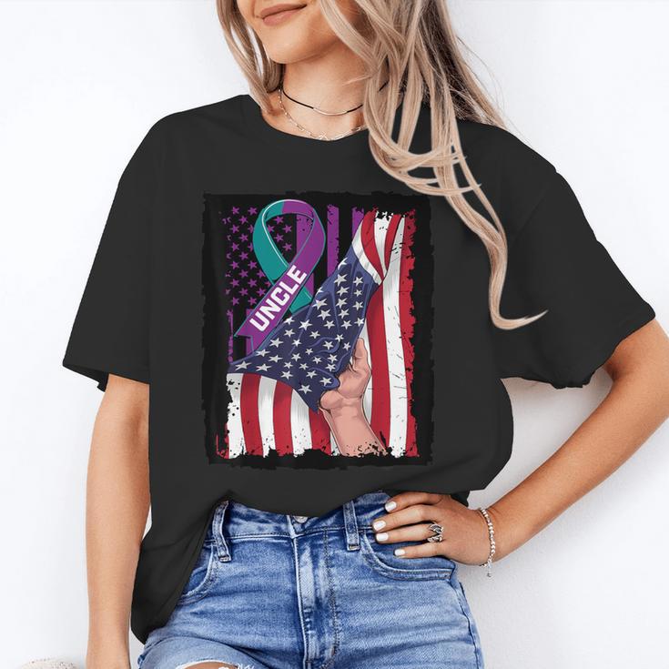 In Memory Of My Uncle Suicide Awareness American Flag Women Kids Men Unisex T-Shirt In Memory Of My Uncle Suicide Awareness American Flag Women Kids Men Unisex T-Shirt