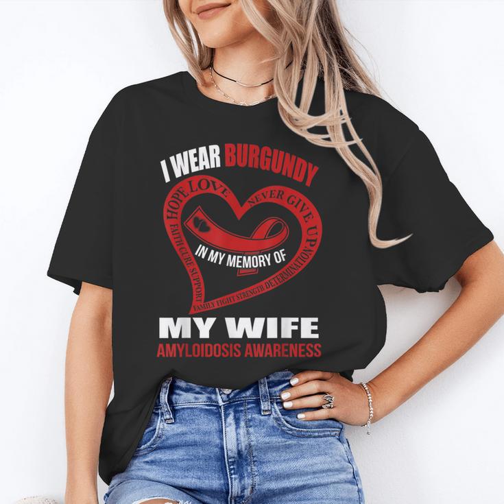In My Memory Of My Wife AMYLOIDOSIS AWARENESS Unisex T-Shirt
