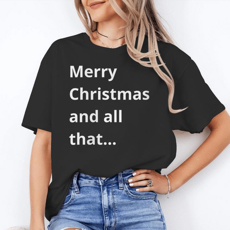 Merry Christmas Sarcastic Phrase For Introvert People Unisex T-Shirt