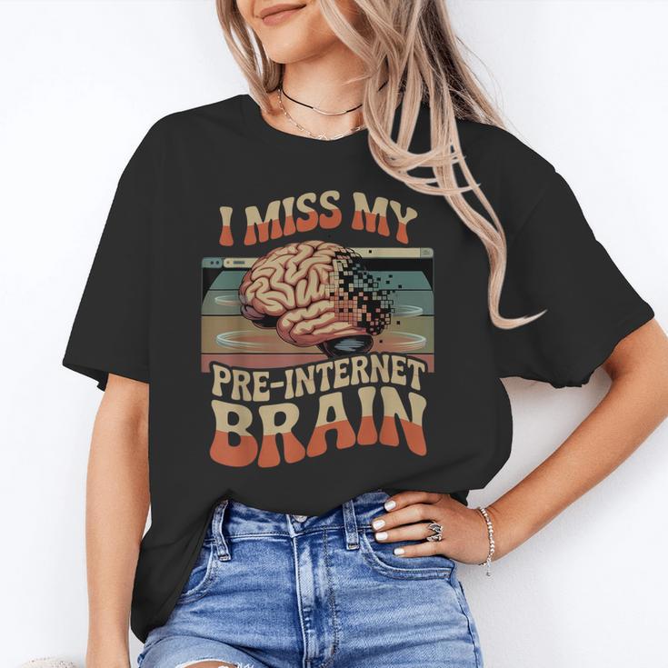 I Miss My Pre-Internet Brain Digital Nostalgia Retro Unisex T-Shirt I Miss My Pre-Internet Brain Digital Nostalgia Retro Unisex T-Shirt