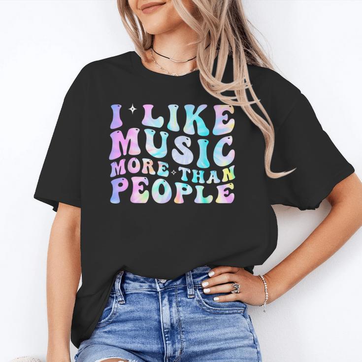 I Like Music More Than People Introvert Musician Retro Unisex T-Shirt I Like Music More Than People Introvert Musician Retro Unisex T-Shirt