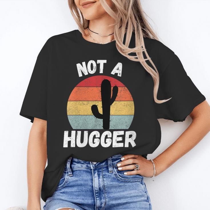 Not A Hugger Cactus Introvert Antisocial Unisex T-Shirt