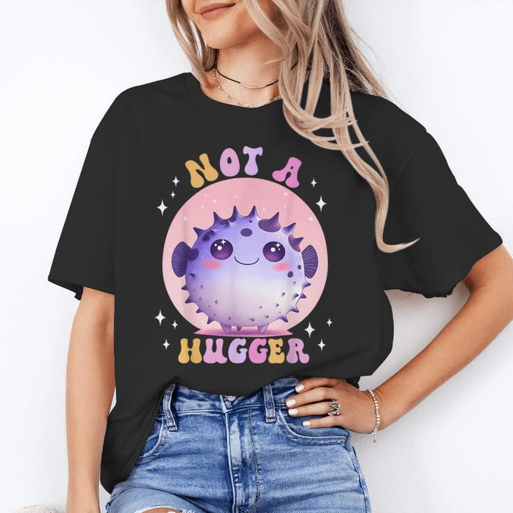 Not a Hugger Cute Pufferfish Autism Awareness Introverts Unisex T-Shirt Not a Hugger Cute Pufferfish Autism Awareness Introverts Unisex T-Shirt