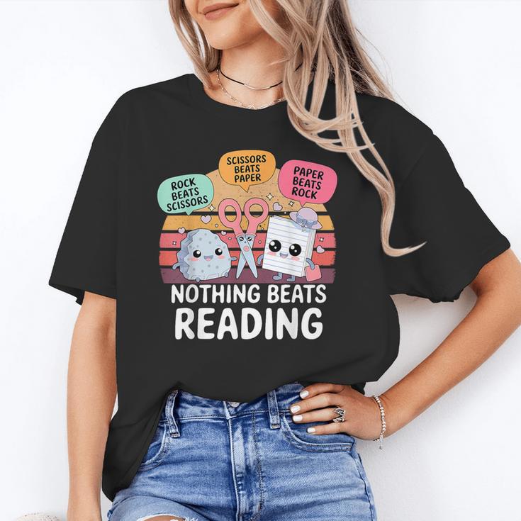Nothing Beats Reading Rock Paper Scissors Books Lover Unisex T-Shirt Nothing Beats Reading Rock Paper Scissors Books Lover Unisex T-Shirt