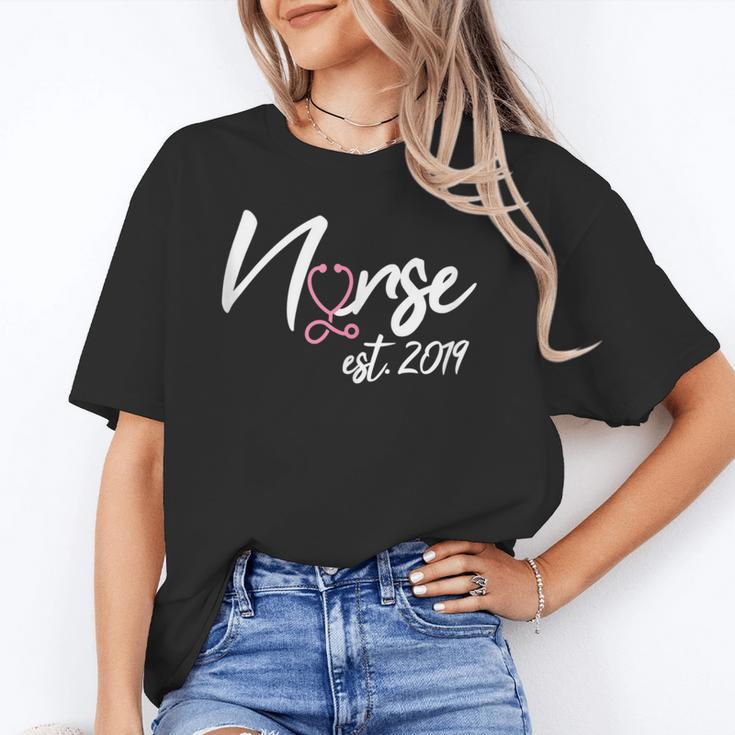 Nursing School Survivor Apparel Graduation Nurse RN EST 2019 Unisex T-Shirt