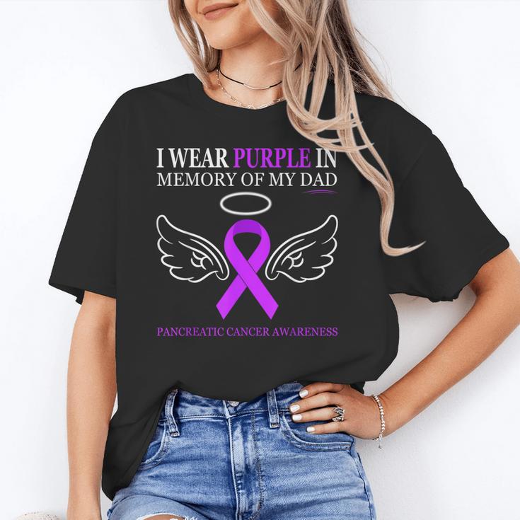 Pancreatic Cancer I Wear Purple In Memory Of My Dad Unisex T-Shirt Pancreatic Cancer I Wear Purple In Memory Of My Dad Unisex T-Shirt