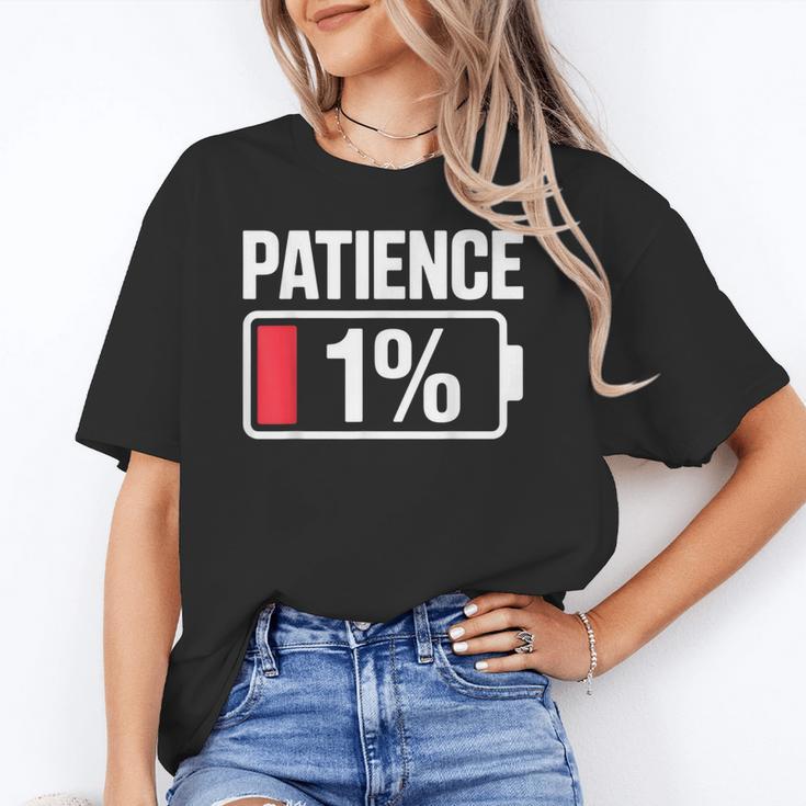 Patience 1 Battery Low Mood Tired Introvert Humor Unisex T-Shirt Patience 1 Battery Low Mood Tired Introvert Humor Unisex T-Shirt