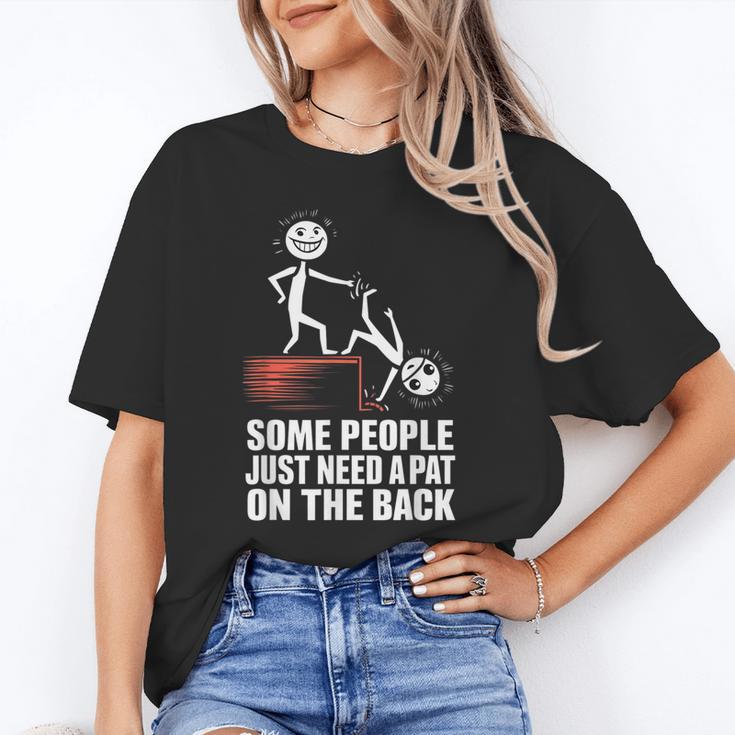 Some People Just Need A Pat On The Back Introvert Unisex T-Shirt