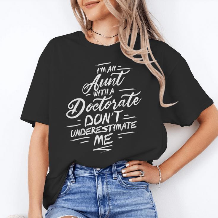 Phd Aunt Shirt Doctorate Graduations Doctoral Unisex T-Shirt