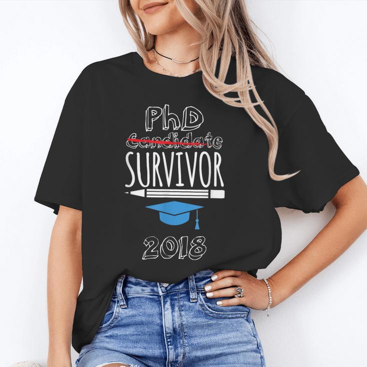 PhD Survivor 2018 Tshirt For PhD Graduates Graduation Gift Unisex T-Shirt