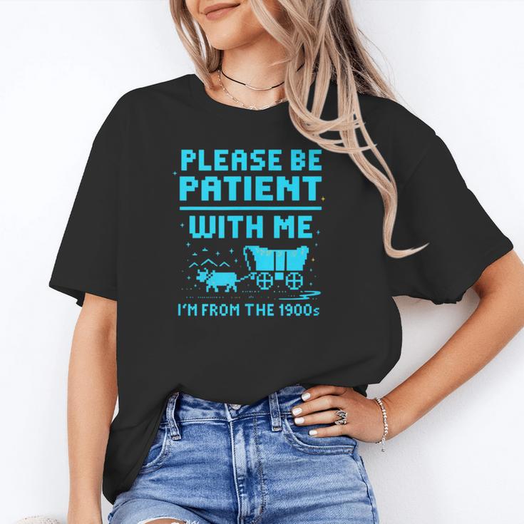 Please Be Patient With Me I'm From The 1900s Pixel Wagon Unisex T-Shirt