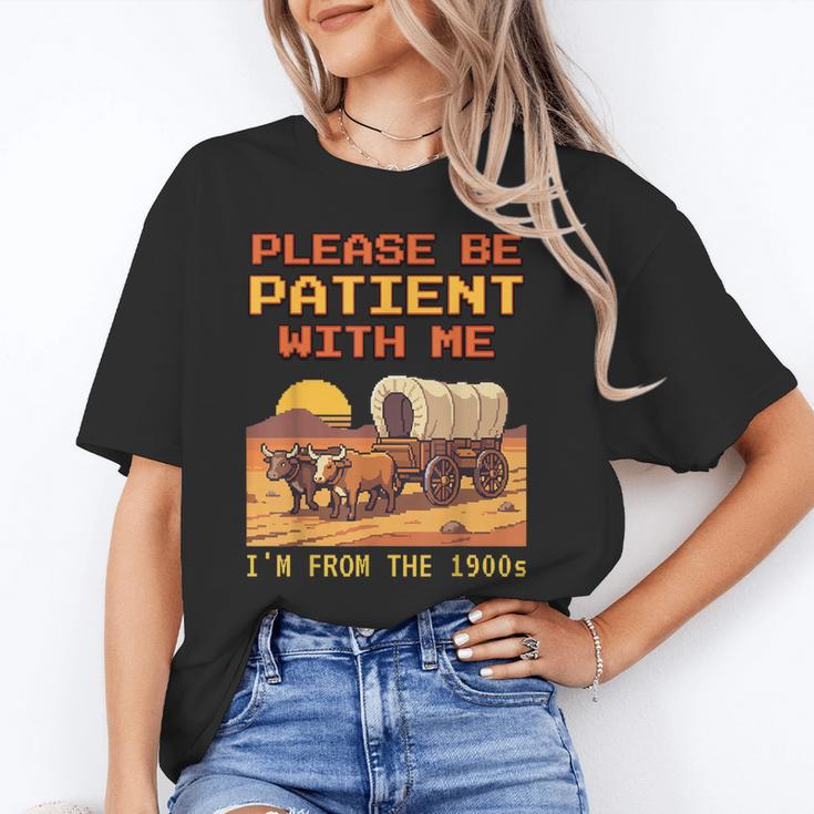 Please Be Patient I'm From The 1900s Retro Pixel Art Unisex T-Shirt
