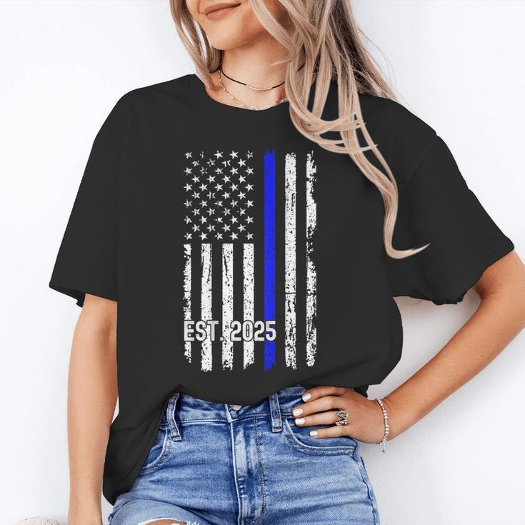 Police Graduation Est 2025 Back Print Police Academy Vintage Unisex T-Shirt