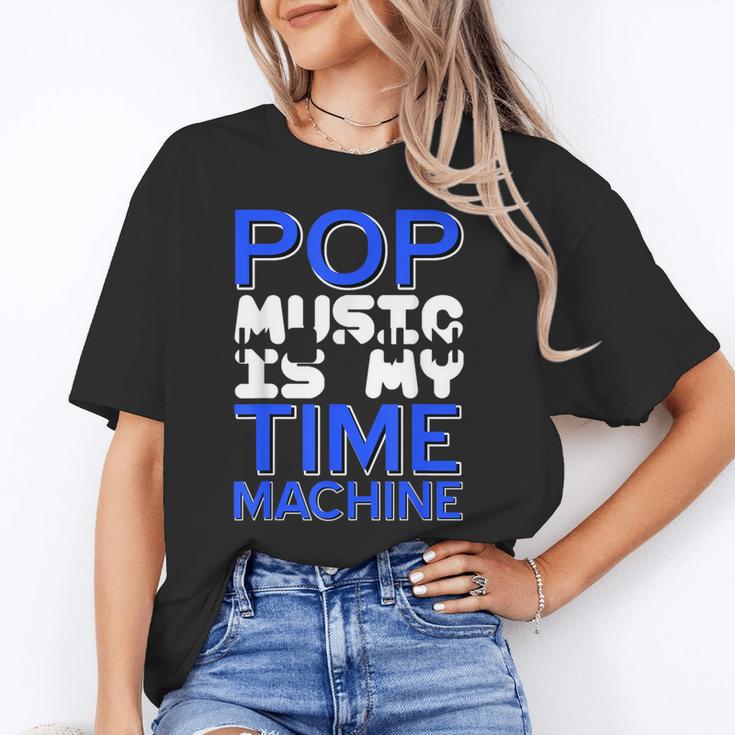 Pop Music Becomes a Time Machine Nostalgia Sound Quote Unisex T-Shirt