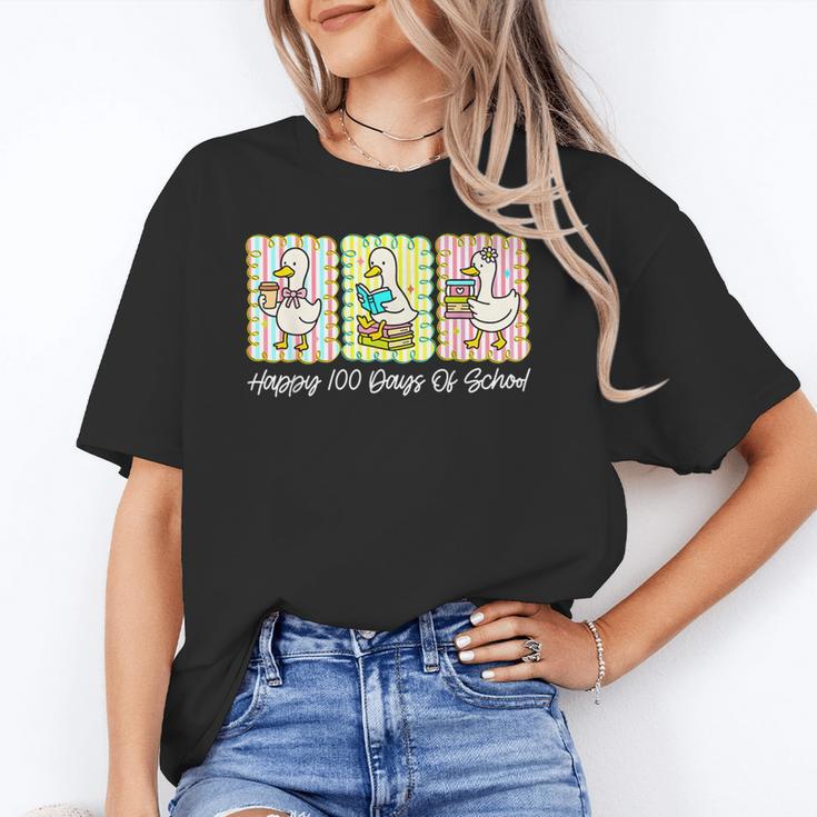 Preppy 100 Days Of School Goose Coffee Books Teacher Life Unisex T-Shirt Preppy 100 Days Of School Goose Coffee Books Teacher Life Unisex T-Shirt
