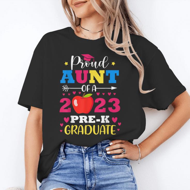 Proud Aunt Of 2023 Pre-K Graduate Senior Graduation Matching Unisex T-Shirt