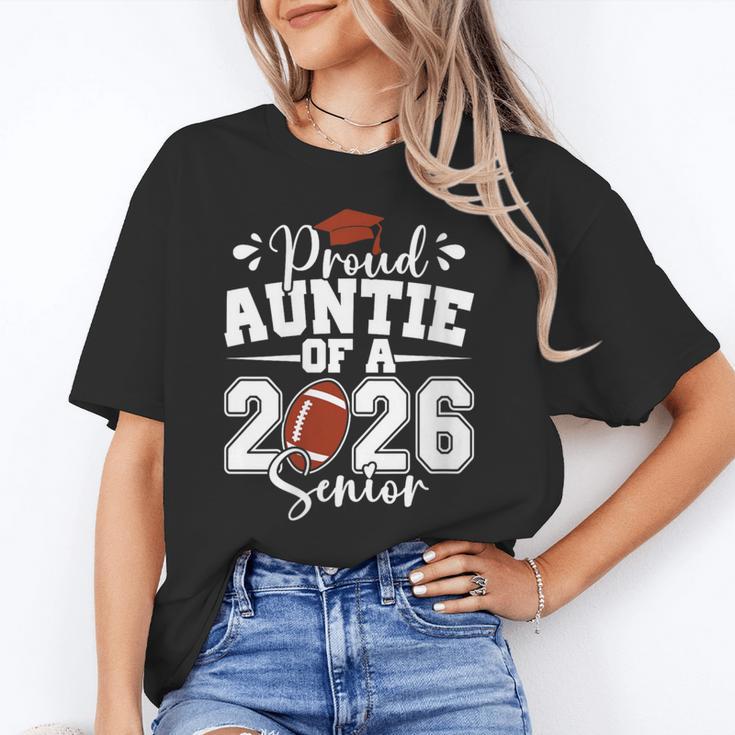 Proud Auntie Of A 2026 Senior Football Graduation Family Unisex T-Shirt