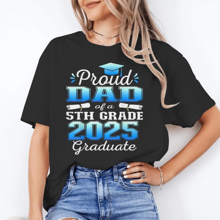 Proud Dad Of 5th Grade Graduate 2025 Elementary Graduation Unisex T-Shirt