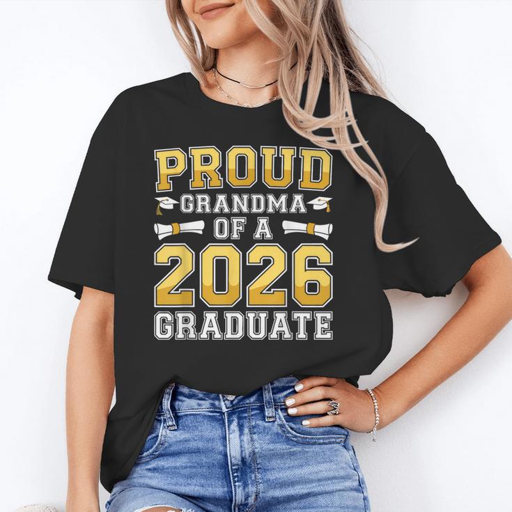 Proud Grandma Of A 2026 Graduate Shirt Class 2026 Graduation Unisex T-Shirt