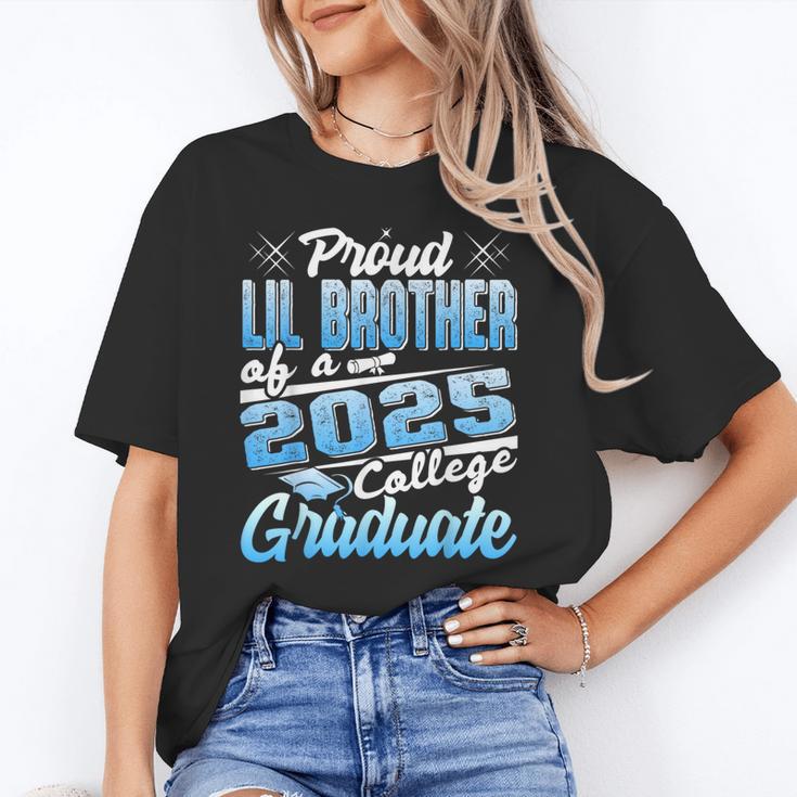 Proud Lil Brother Of 2025 Graduate College Shirt Graduation Unisex T-Shirt