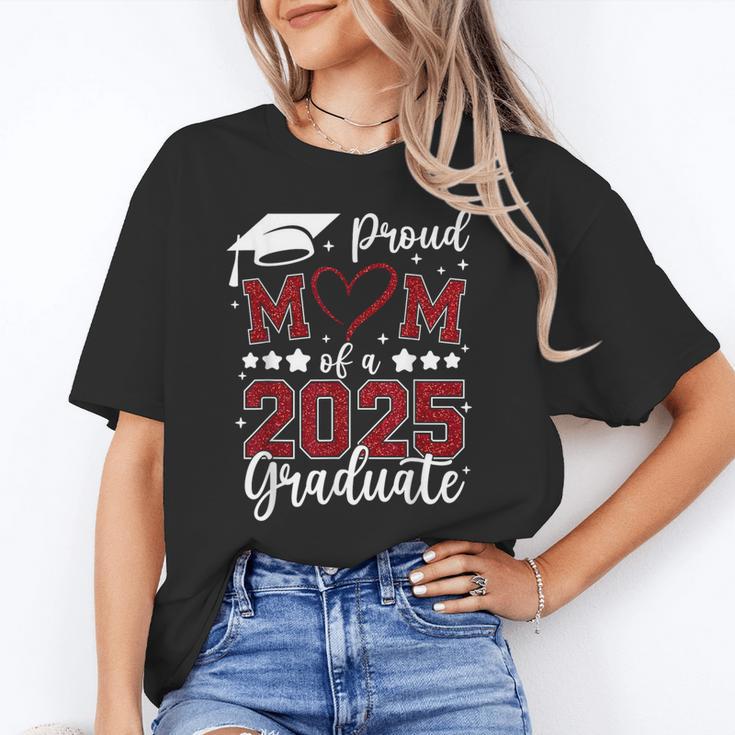 Proud Mom Of 2025 Senior Graduate Matching Family Graduation Unisex T-Shirt