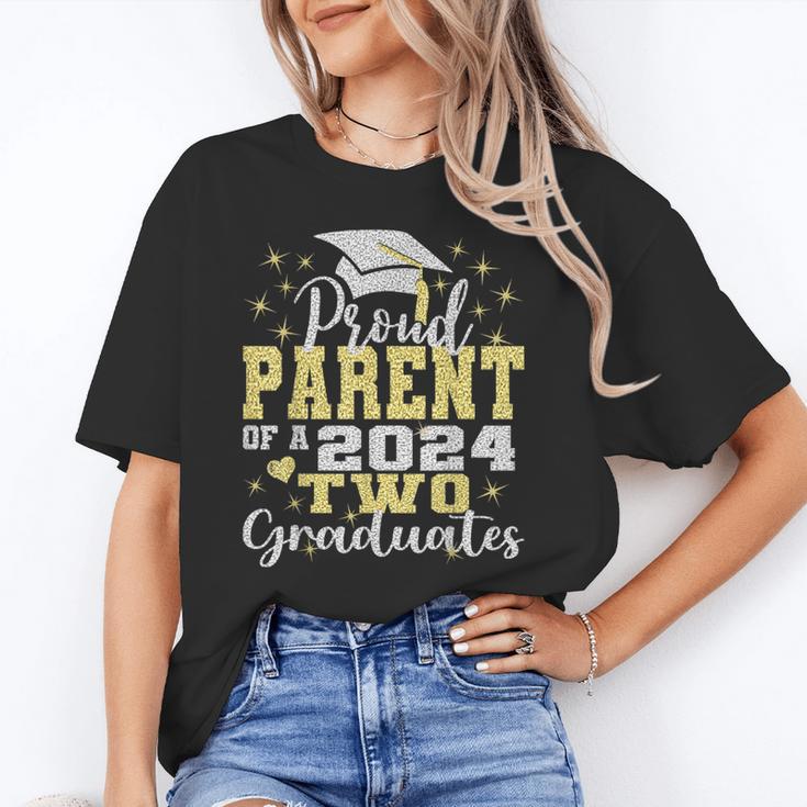 Proud Parent Of Two 2024 Graduate Class 2024 Graduation Unisex T-Shirt