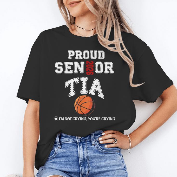 Proud Senior Tia 2026 Graduation Basketball Player Unisex T-Shirt