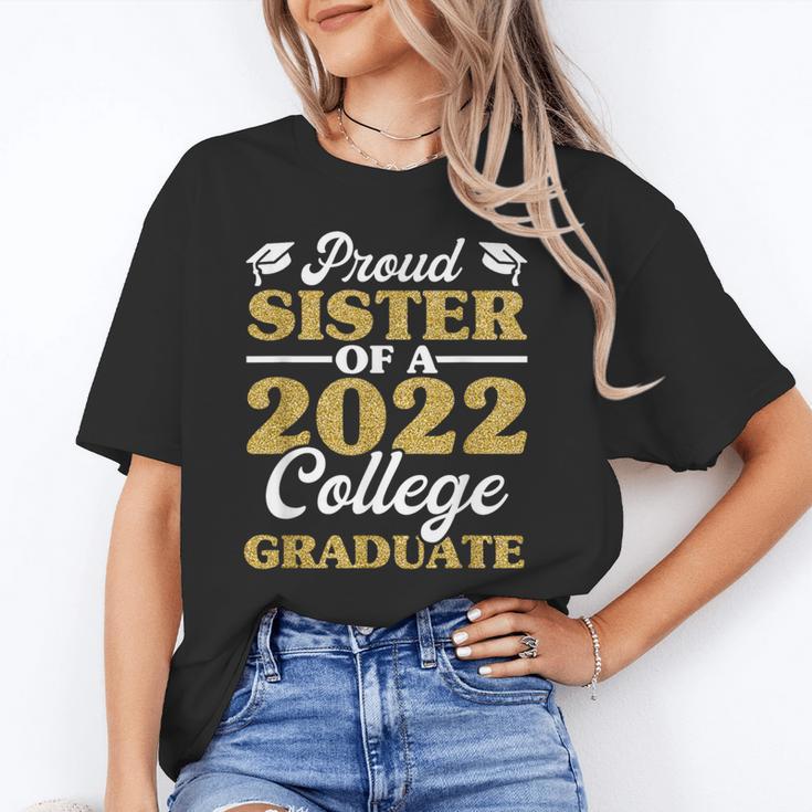 Proud Sister 2022 College Graduate Shirt Sibling Graduation Unisex T-Shirt