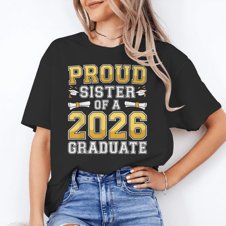Proud Sister Of A 2026 Graduate Shirt Class 2026 Graduation Unisex T-Shirt