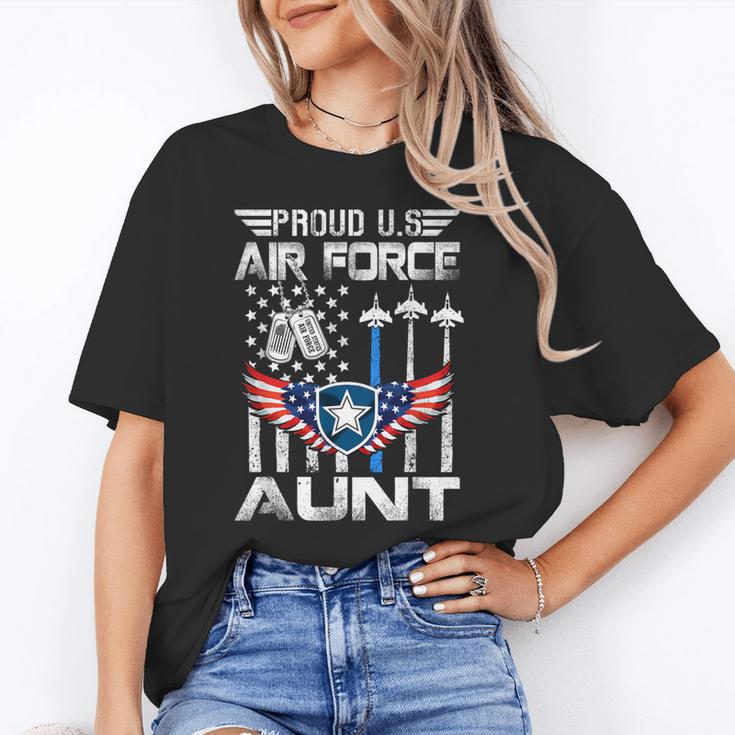 Proud US Air Force Aunt Flag Air Force Graduation Aunt Tee Unisex T-Shirt