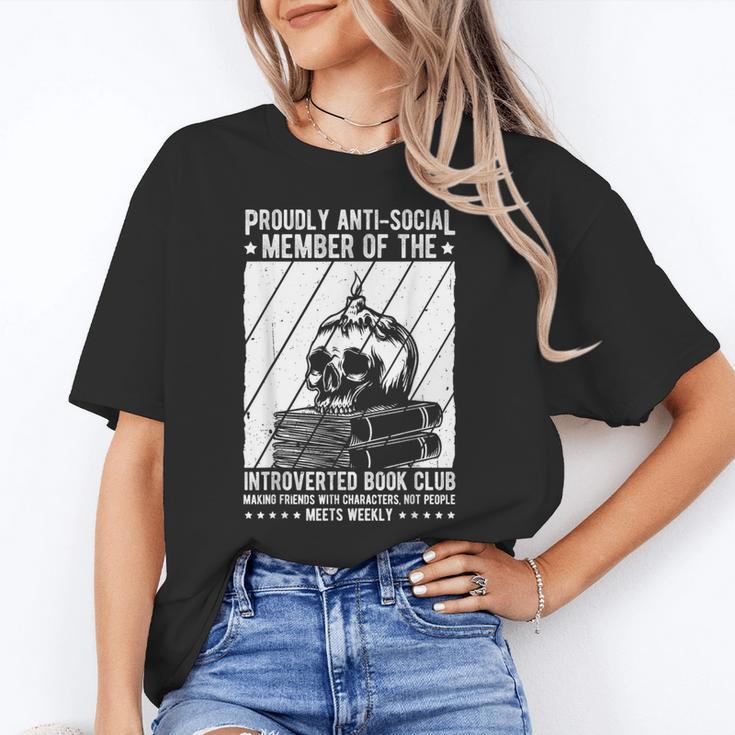 PROUDLY ANTI-SOCIAL MEMBER OF THE Introverted Book Club Unisex T-Shirt
