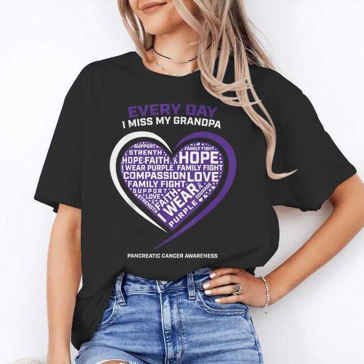 Purple In Memory Of My Grandpa Pancreatic Cancer Awareness Unisex T-Shirt Purple In Memory Of My Grandpa Pancreatic Cancer Awareness Unisex T-Shirt
